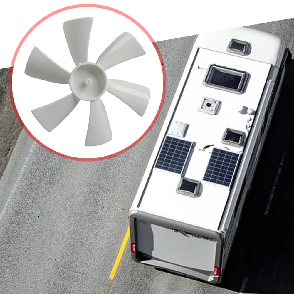 2 حزمة 6 بوصة الأبيض استبدال شفرات مروحة تنفيس 12 فولت D-Shaft شفرة مروحة التخييم D-شكل رمح RV مروحة العادم لتخييم الحمام RV #2