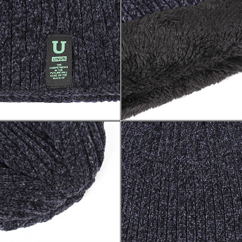 Men's Winter Knit Hats Soft Stretch Cuff Beanies Cap Comfortable Warm Slouchy Hat Outdoor Riding Knitted Cap For Women image 6