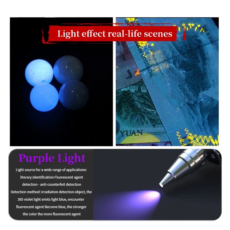 Led Flashlight Usb Rechargeable Outdoor Home Portable Torch Three Light Source Jade Lamp