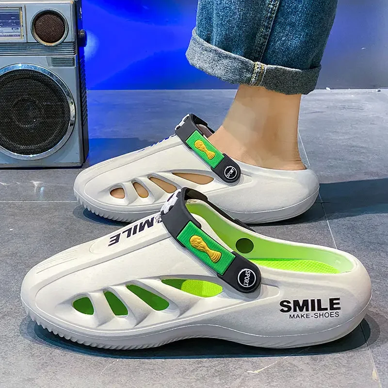 Plattform Sabot Herren schuh rutsch feste weiche männliche Slipper Trend lässig bequeme hochwertige Mode niedrige Preis Folien