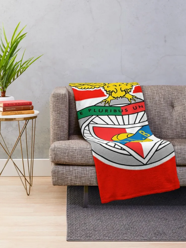 Benfica Throw Blanket Soft Plaid Hairys valentine gift ideas Large Blankets