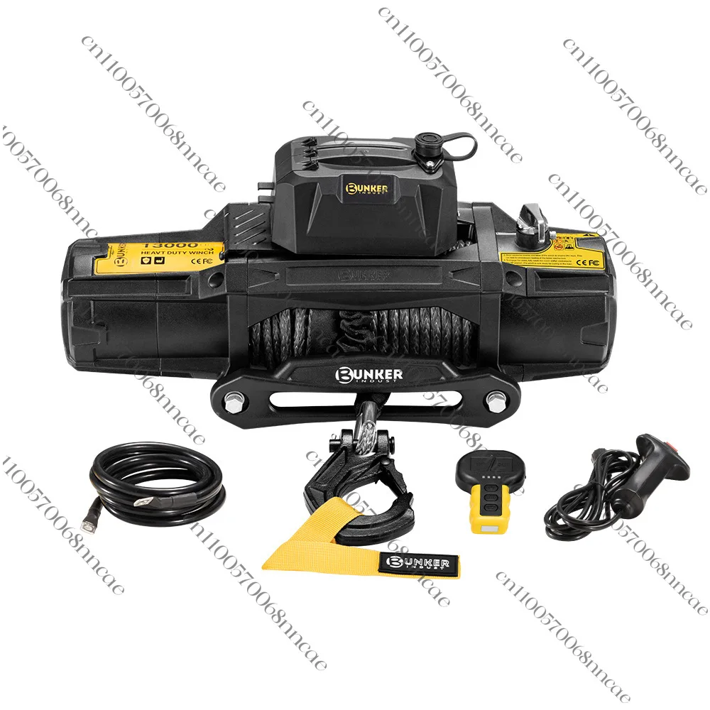

BUNKER INDUST IP67 waterproof 13000 lb off-road escape winch Wireless control Electric winch