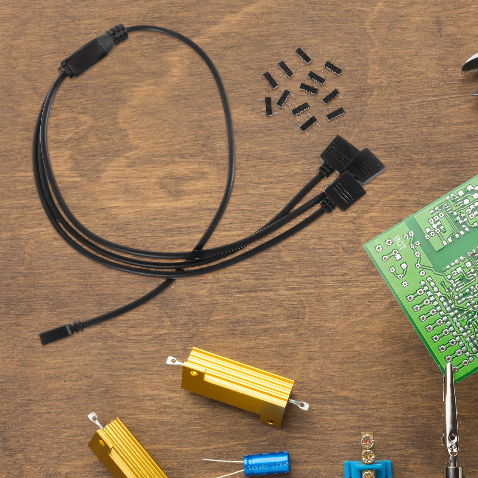 1 مجموعة 5 فولت 3pin قطعة مروحة شرائط مصباح محول الفاصل كابل 1 إلى 3 تمديد محور 50 سنتيمتر ل حافظة LED قطعة الفاصل كابل