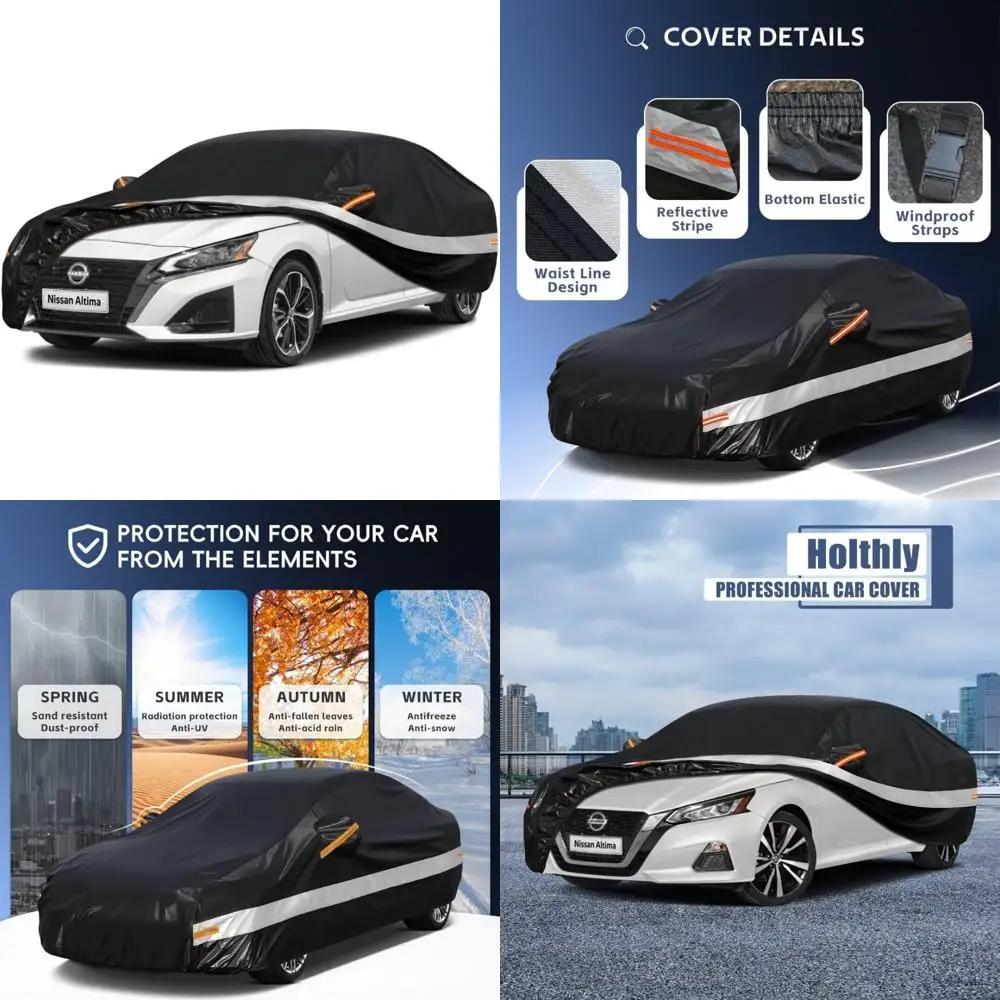 Custom Waterproof Car Cover for Altima 2002-2024, All-Weather Protection, UV Sun R, Outdoor Full Cover