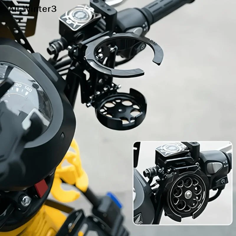 

【Wg】1/4Pcs Motorcycles Bottle Holder Water Cup Bracket Holder Accessories Foldable Turntable Motorcycle Cup Holder For Handlebar