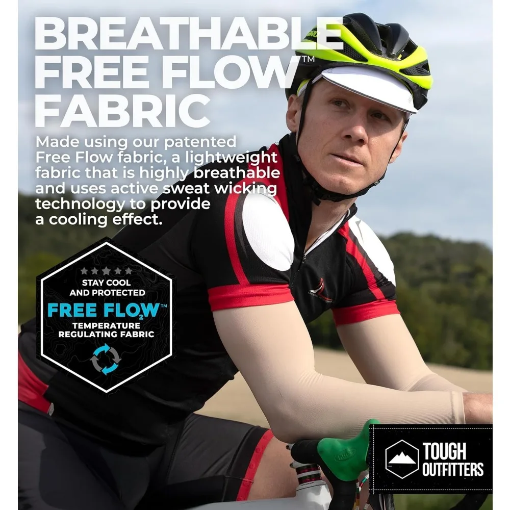 Stoere zonbeschermingsmouwen voor buiten - UV-armmouwen voor heren en dames - Golf Cooling Arm Sleeves - Baseball Sun Sleeves