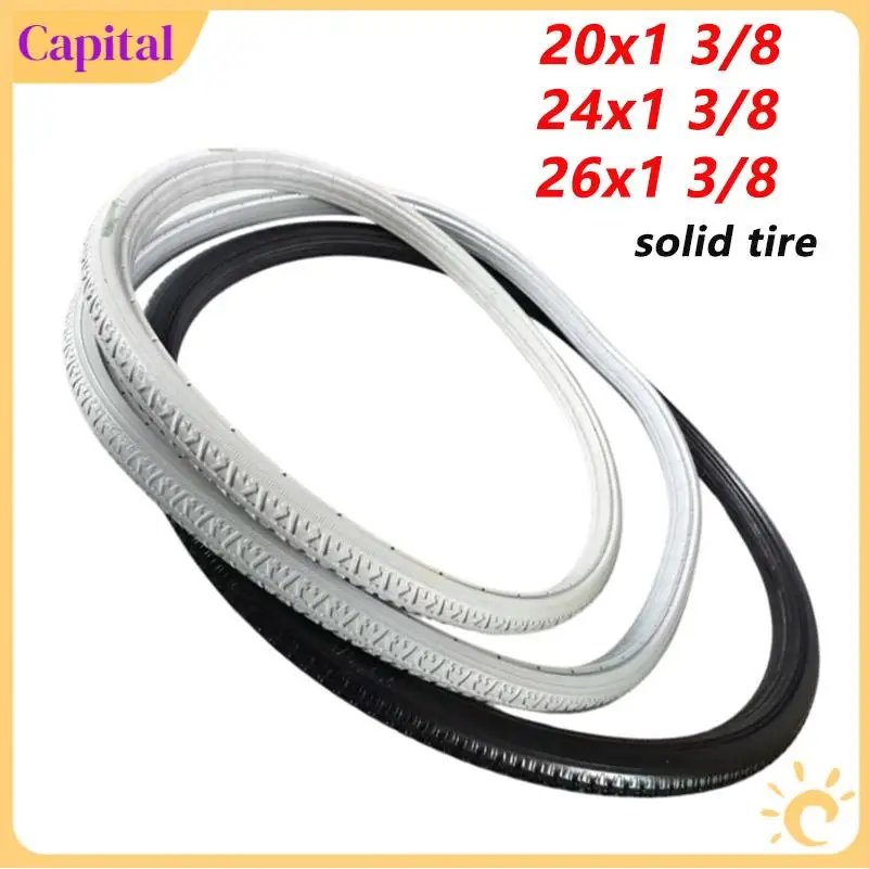 

20 24 26Inch x1 3/8 Solid Wheelchair Tire Flat Free Non-Pneumatic Rubber Tyre for Manual/Power Wheelchair