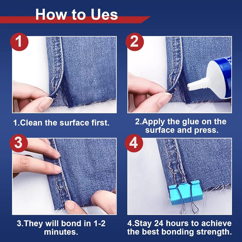 ファブリックファイバー接着剤 透明接着剤 ファブリック修理接着剤 強力接着剤 ファブリック、カーシート、ソファに最適