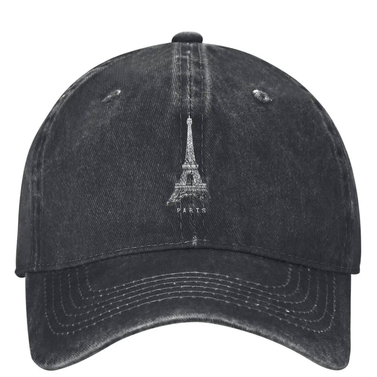 Skyline I Love France Washed Baseball Cap Eiffel Tower Trucker Dad Hat Summer Men Women Outdoor Gym Sunscreen Baseball Caps