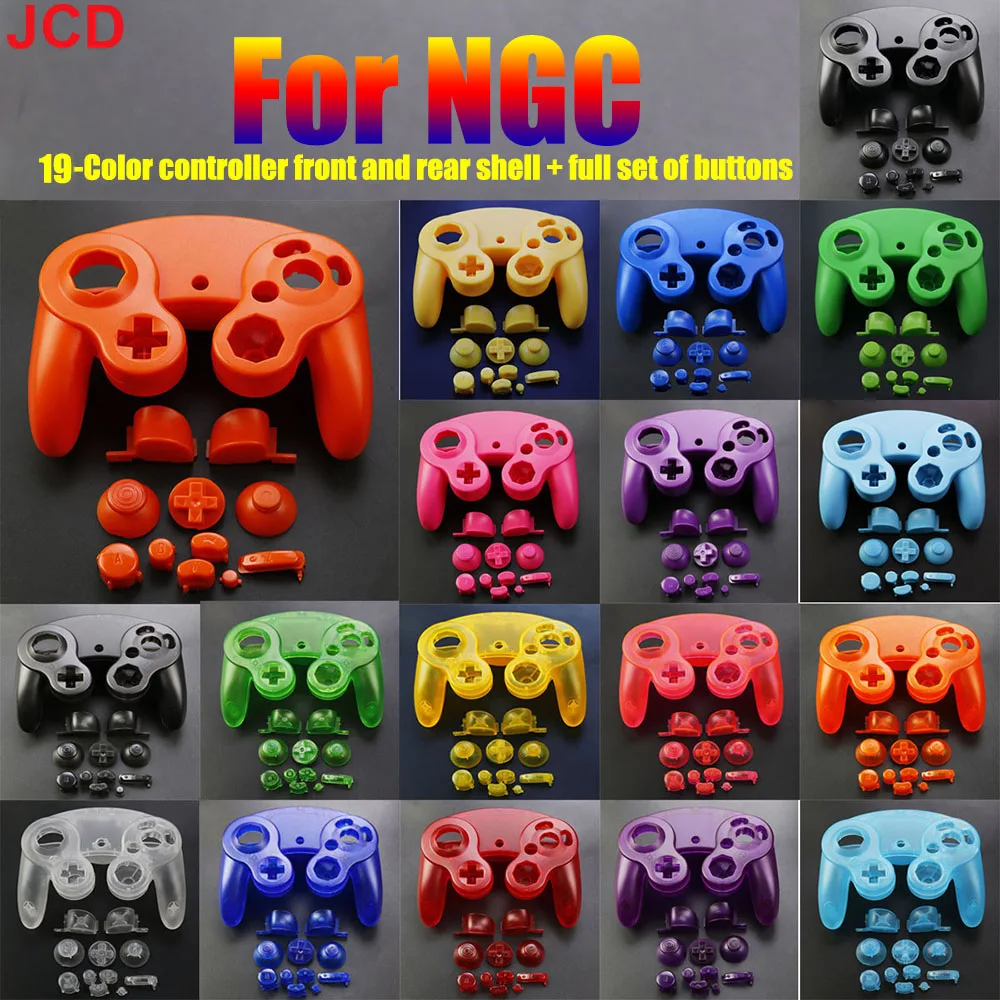 

For NGC Controller Replacement Front Back Shell Housing Cover Case With ABXY L R Z Dpad Button For Gamecube Handle Accessories