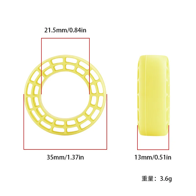 4pcs 0.7 Inch Silicone Rubber Wheel Tires Insert Foam for Axial SCX30 1/30 Scale RC Crawler Car Upgrade Accessories