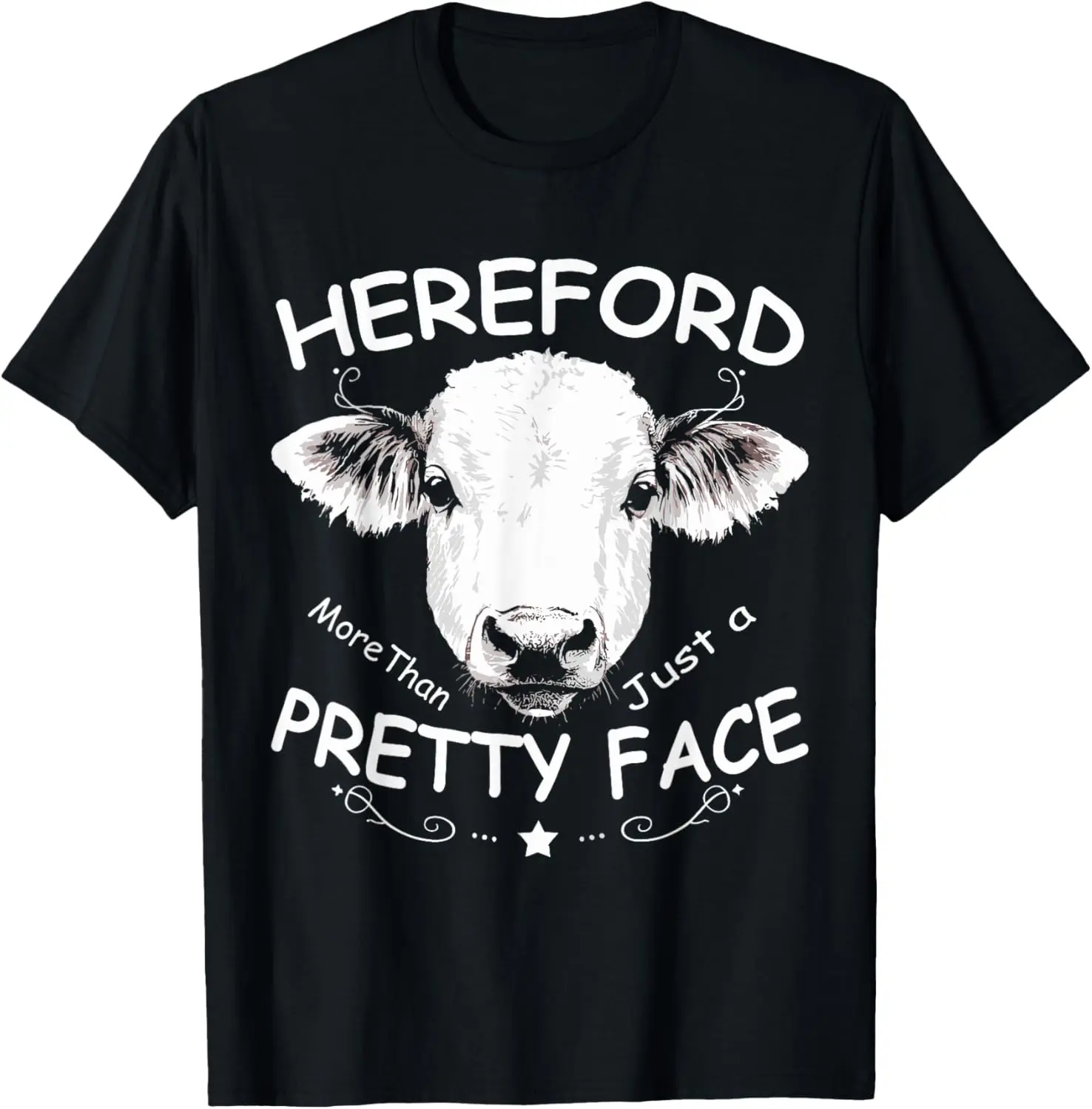 Funny Hereford Cow Farmer Hereford Rencher Cattle Bull Beef T-Shirt