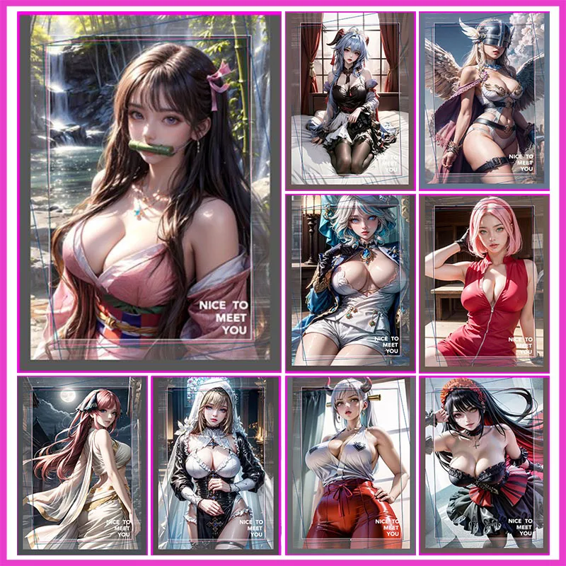 

Аниме История богини Редкие коллекционные карты Angewomon Haruno Sakura Nakano Nino Yamato Furina Игрушки для мальчиков Подарок на день рождения