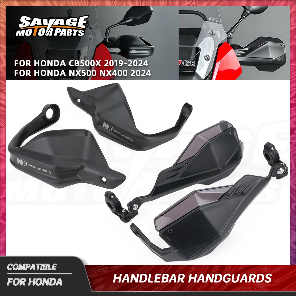 

Motorcycle Handlebar Handguards For Honda NX500 NX400 2024 CB500X 2019+ Hand Guard Wind Deflector Handle Lever Protector