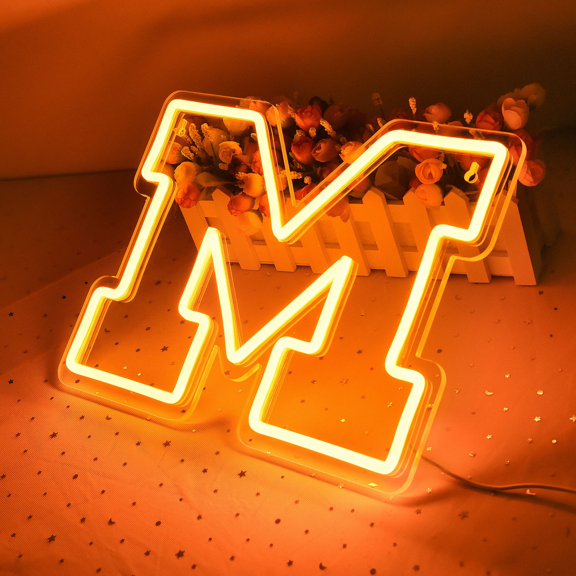 College Neon Signs Michigan Neon LED Sign Football Team Logo Neon Sign for Room Decor City Name Light Sign for Man Cave