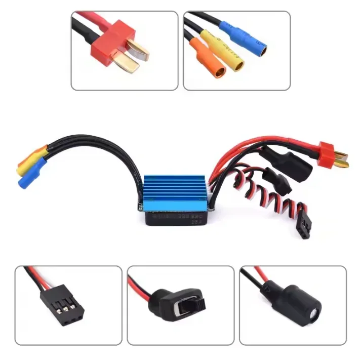 Brushless Motor 2838 3200KV/3600KV/3800KV/4500KV/4700KV/5300KV/5500KV/6200KV & 35A ESC for 1/14 1/16 RC Car Boat Surpass Hobby