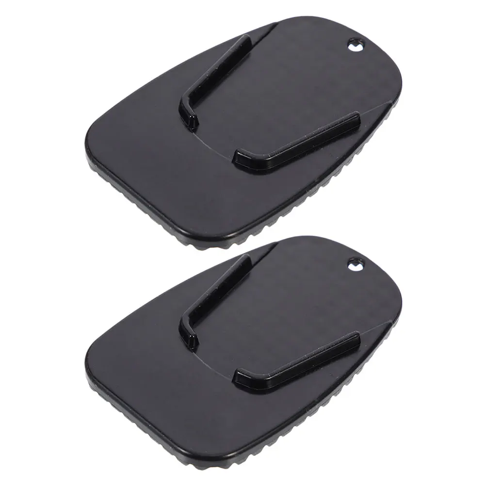 

2pcs Motorcycle Side Stand Pad Abs Anti Slip Foot Pad Motorbike Side Support Plate Shockproof Wear Resistant Kickstand Mat