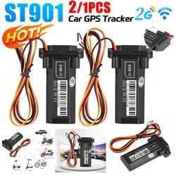 1-3PC 2G Mini Tracker ST-901L Waterproof Builtin Battery GPS for Car vehicle gps device motorcycle with online tracking software
