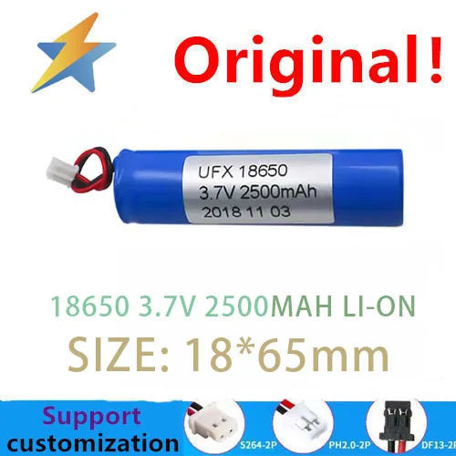 buy more will cheapUfx18650-3.7v 2500mah Bluetooth speaker, air purifier battery, toy instrument equipment with protective new