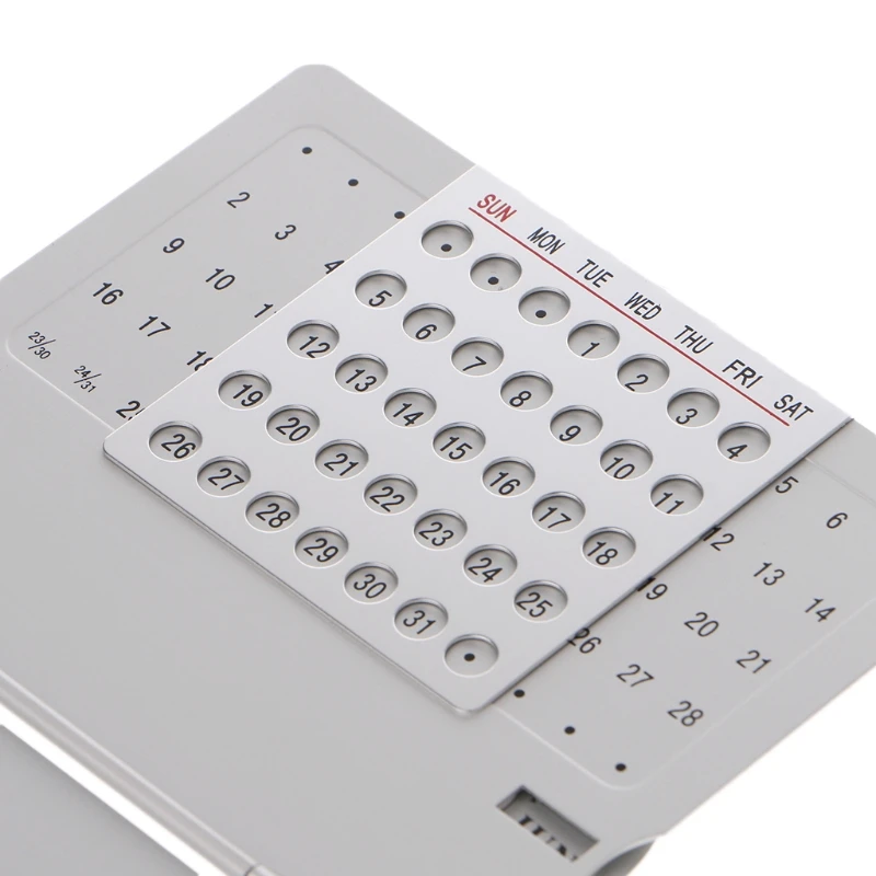 Calendario de escritorio ajustable único súper perpetuo suministros de oficina juego de mano DIY