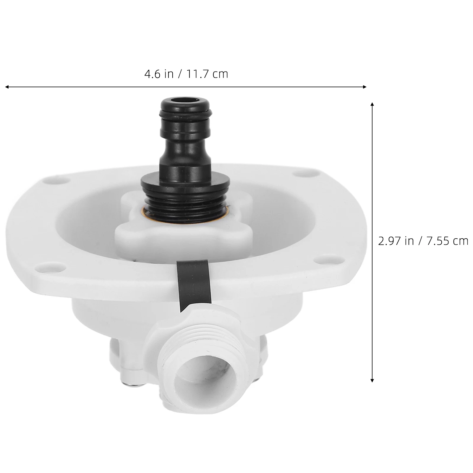 

Rv Water Inlet Replacement Camper Water Fill PP Valve Leakproof Freshwater Accessories for Motorhome Yacht Secure Sealing