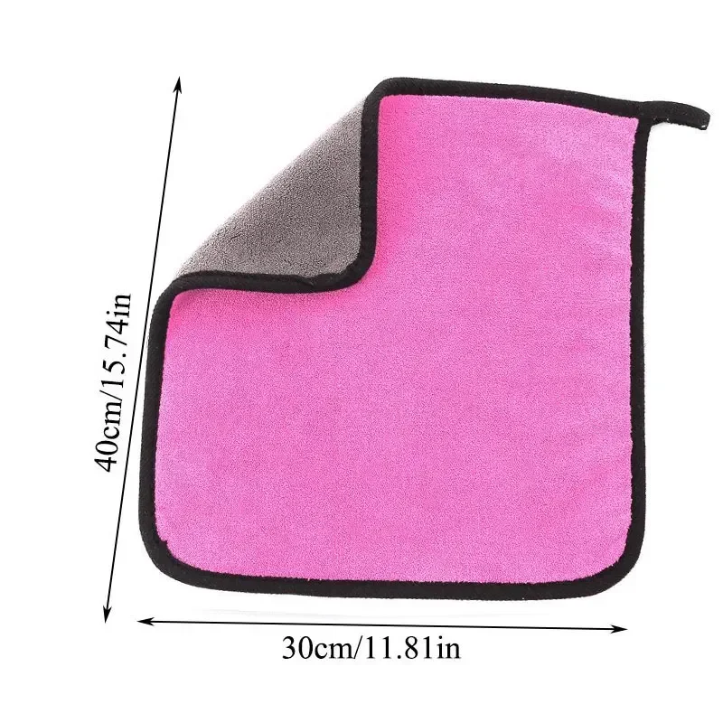 Asciugamano in microfibra per autolavaggio panno per asciugatura panno per la cura viola rosa dettagli prodotti per la pulizia dell\'asciugamano per