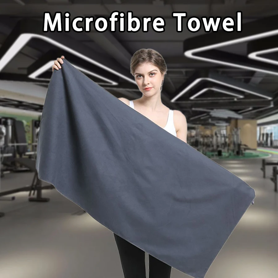 1-pcs Quick drying microfibre sports towel, lightweight and fast drying travel towel, ideal for camping, hiking, gym, yoga.