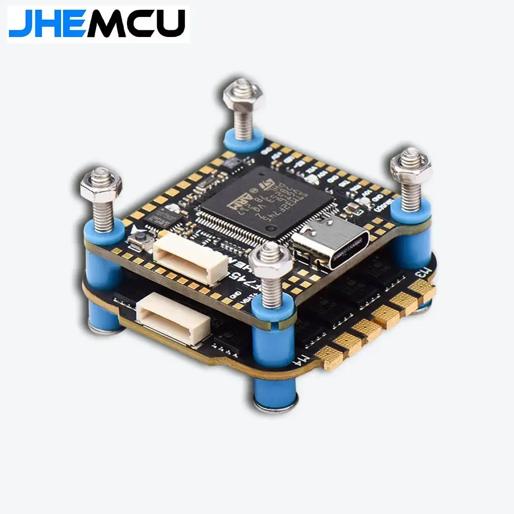 JHEMCU F745 Flight Controller Stack GF30F745-ICM Flight ControllerAM32A60 60A 4in1 ESC 3-6S 30X30 มม.สําหรับ RC FPV Drone