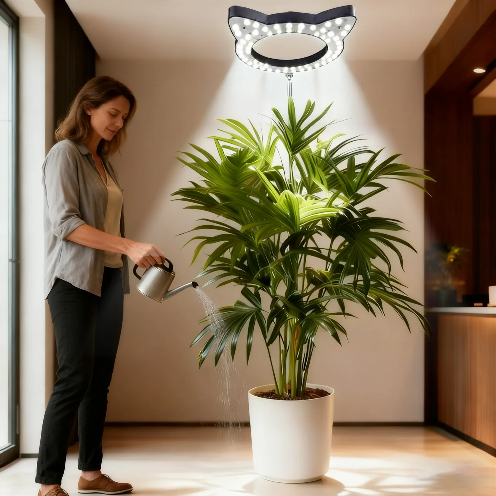 

Grow Lights for Large Indoor Plants,Full Spectrum Plant Light, Height Adjustable,3/9/12H Timer,3 Spectral Mode,10 Dimmable Level