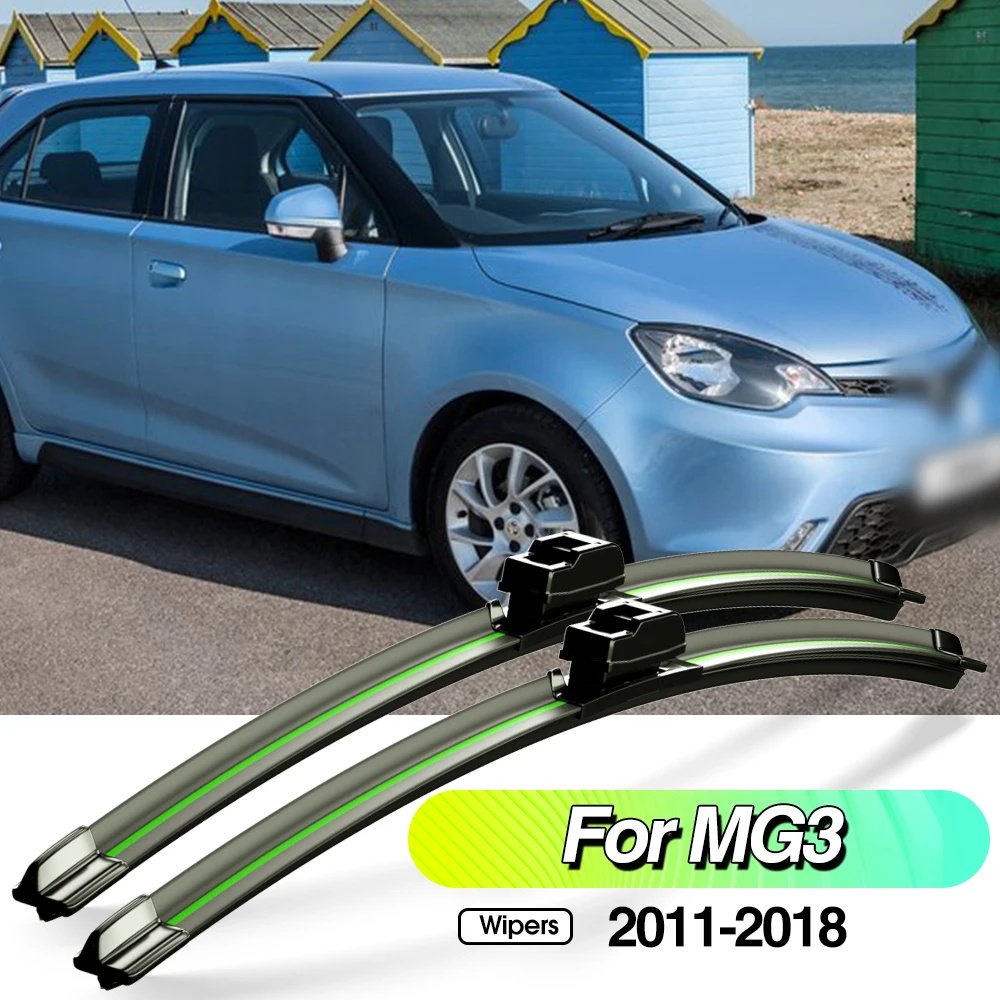 

For MG 3 MG3 2011-2018 2pcs Front Windshield Wiper Blades Windscreen Window Accessories 2012 2013 2014 2015 2016 2017