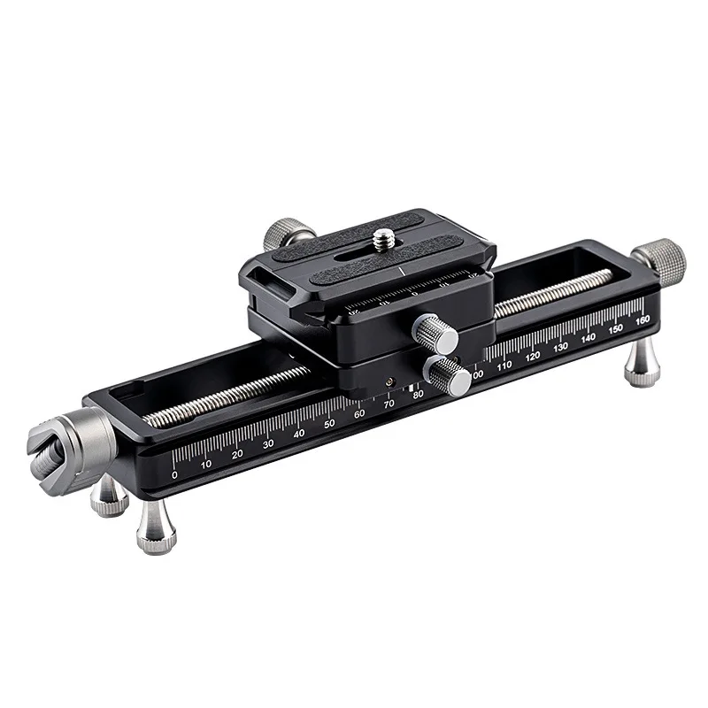 Nisi NM-200S 빠른 조정 매크로 포커싱 레일 카메라 레일 슬라이더(360도 회전 클램프 포함) 비디오 녹화 촬영