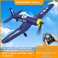 VOLANTEX Remote Control Fixed-Wing Aircraft Simulation F4U Fighter Plane Durable Foam Material Crash-Resistant Model Toy 76108