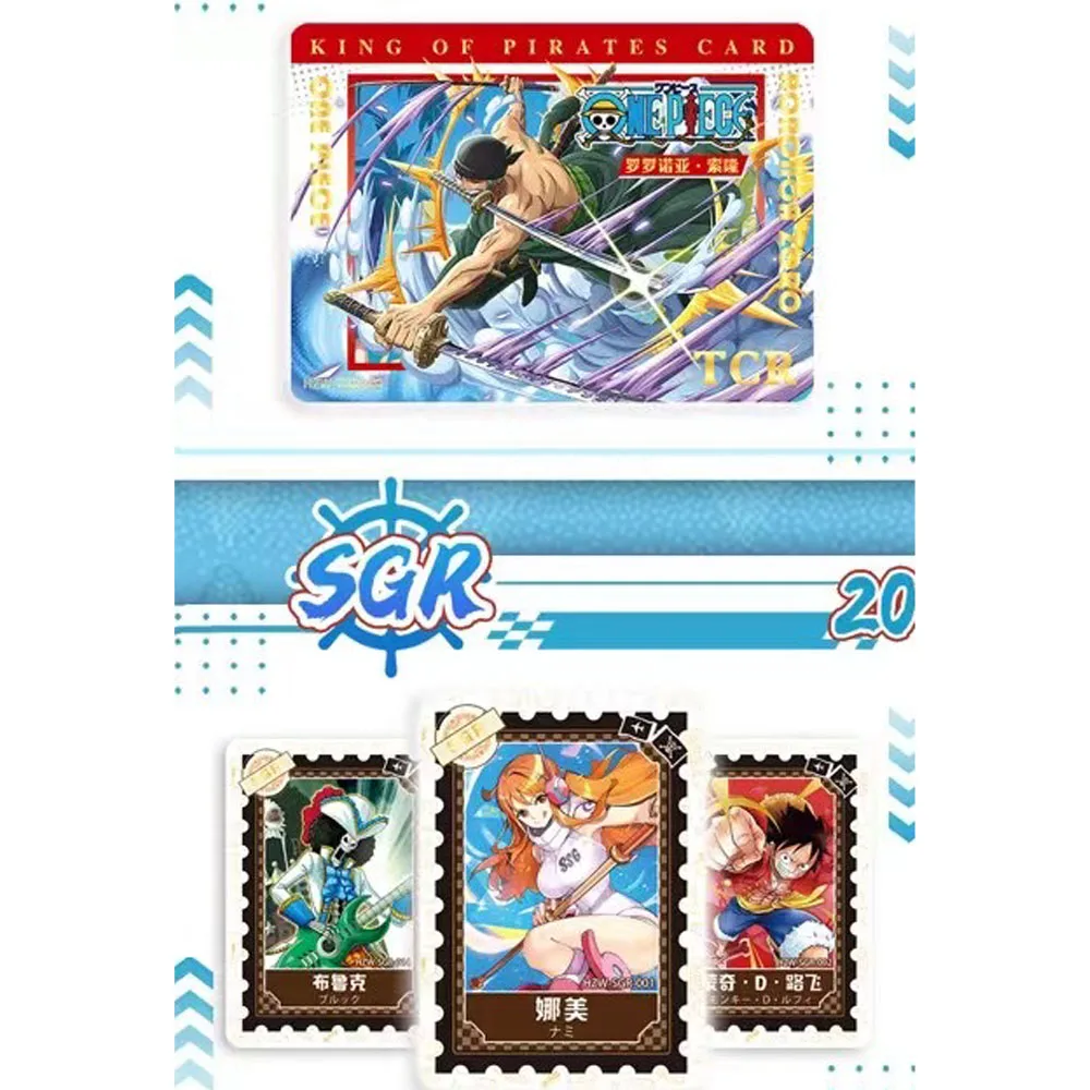 Groothandel Nieuwste Eendelige Kaarten Luffy Nami Usopp Vivi Shanks Sabo Kerst Verjaardag Presenteert Refractieve Schittering