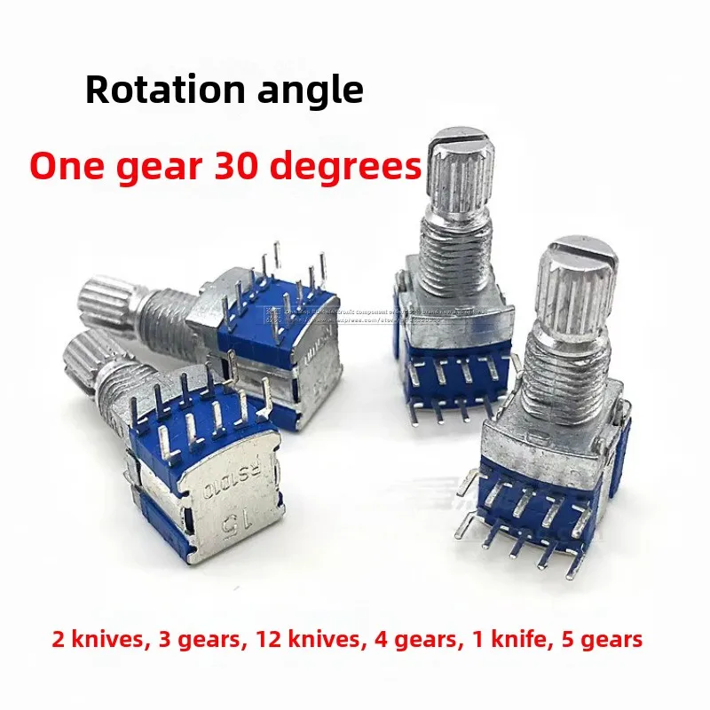 Taiwan-made RS1010 band switch rotary switch signal transfer switch 2 knives 2 gears