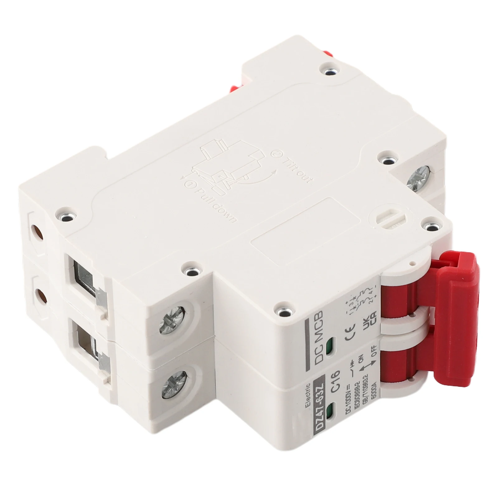 2P Solar Circuit Breaker with Rated Currents of Up to 63A for Photovoltaic Systems and Small Power Applications