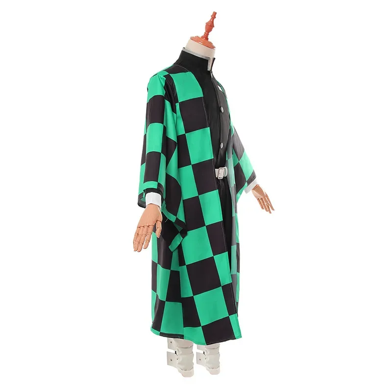 Anime Costume Cosplay Tanjirou Kamado Cosplay Costume Kimetsu No Yaiba Men Kimono Costume