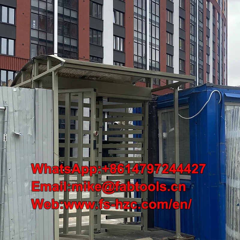 

Anti-pinch One Door & Two Door Access Prison Security Rfid Card and Fingerprint Access Control Full Height Turnstile Gates
