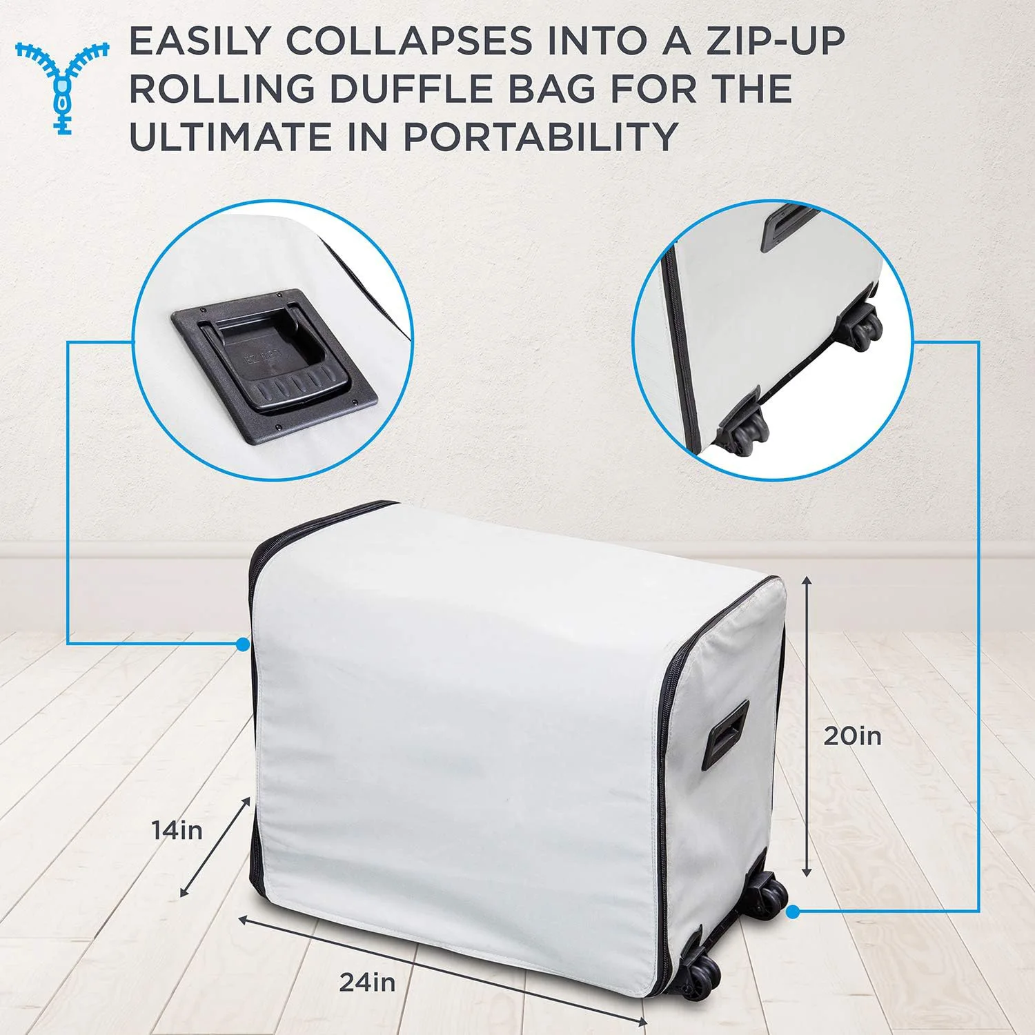 مرتبة سرير قابلة للنفخ ذاتية النفخ من Foerstine مع إطار وصندوق دوار مناسبة للسفر والعطلات والتخييم والترفيه