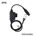 6 PIN PTT Black