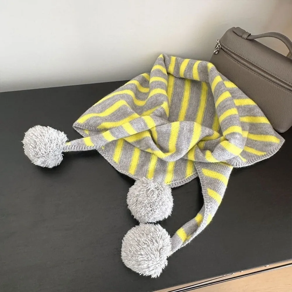 

Новый мягкий вязаный треугольный шарф, многофункциональный холодостойкий платок, вязаный ветрозащитный искусственный воротник, подарок