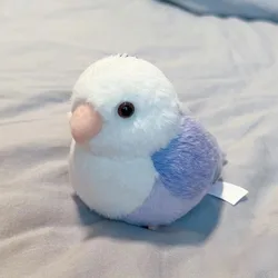 Lovebird-juguete de peluche de peonía de alta fidelidad, muñeco de simulación de animales realistas