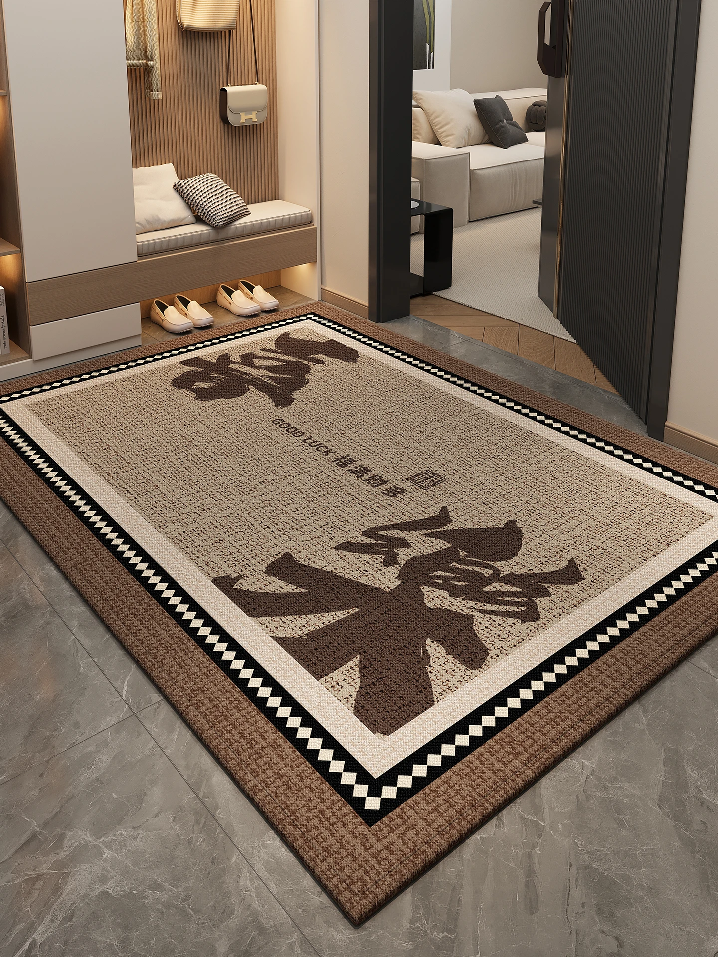 

Indoor Outdoor Doormat Anti Slip Easy Clean Cusizable Entrance Mat Rectangular ape High Absorbency for Front Door Porch