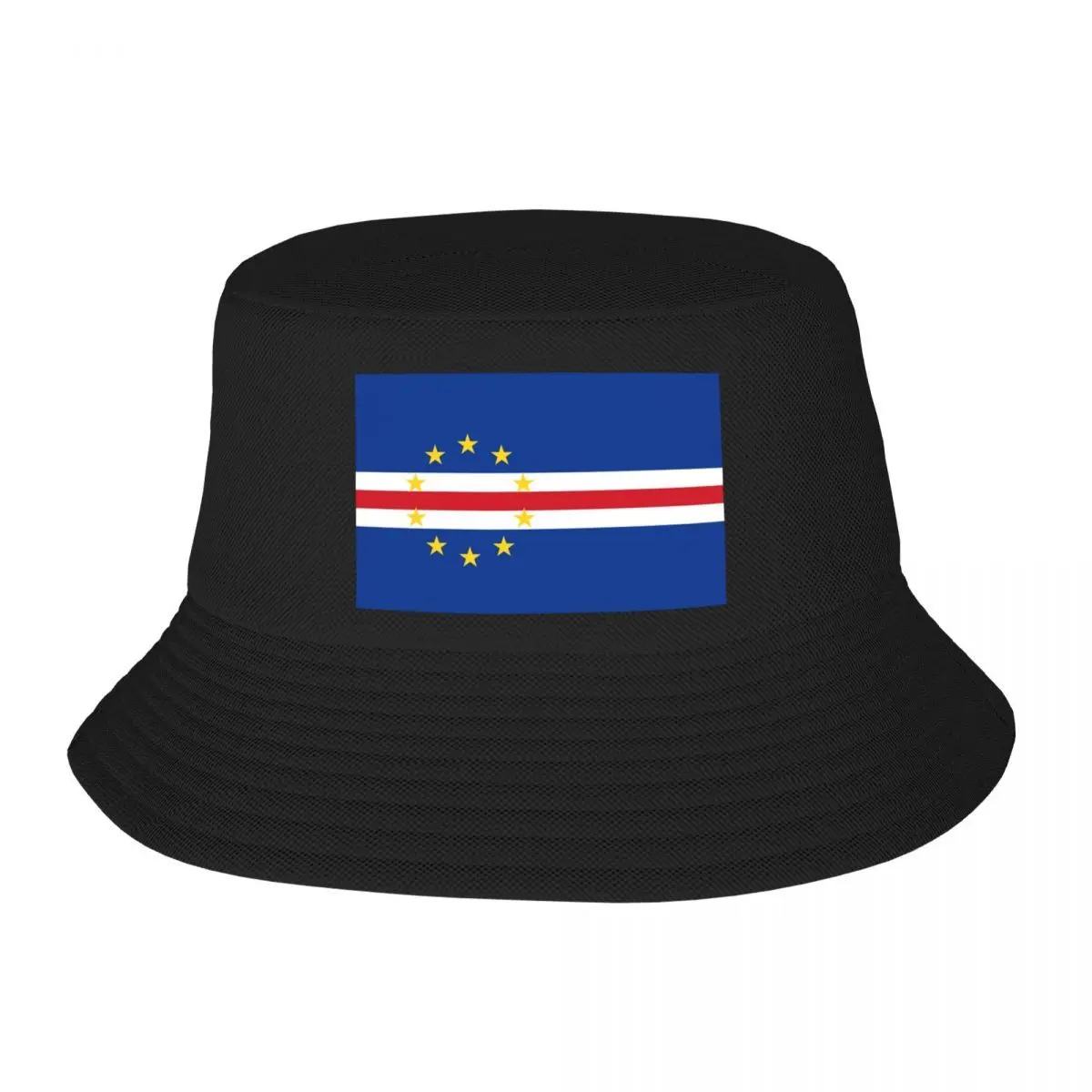 Topi Ember Bendera Kepulauan Kapverde Kustom Pria Wanita Mode Musim Panas Pantai Topi Nelayan