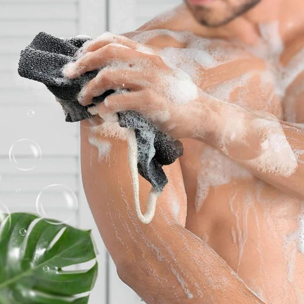

Exfoliating Bath Long Strip Body Scrub Towel Reusable Shower Towel Durable Polyester Back Arms Heels Cleaning Bathing
