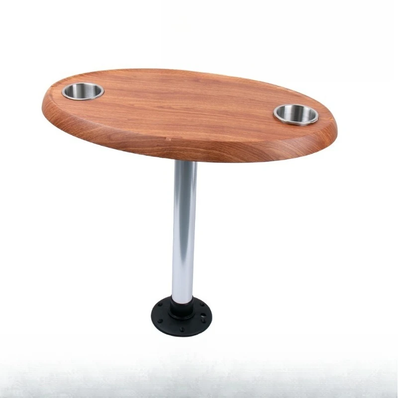 

Aluminum alloy yacht tea table, round coffee table, ship hardware accessories