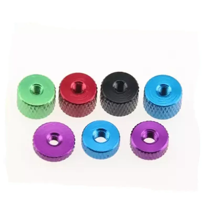 1Best 5pcs M4 Hands screw aerial frame nut water cooled knurled aluminum alloy hand nuts