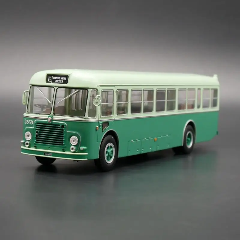 IXO 1:43 Fiat 411 ATM Milano Bus plastic car model toy car decoration