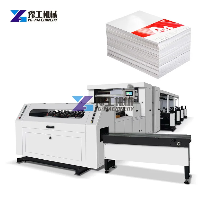 High Speed Full Automatic A4 Copy Paper Production Line A4 Copy Paper Cutting and Packaging Machine