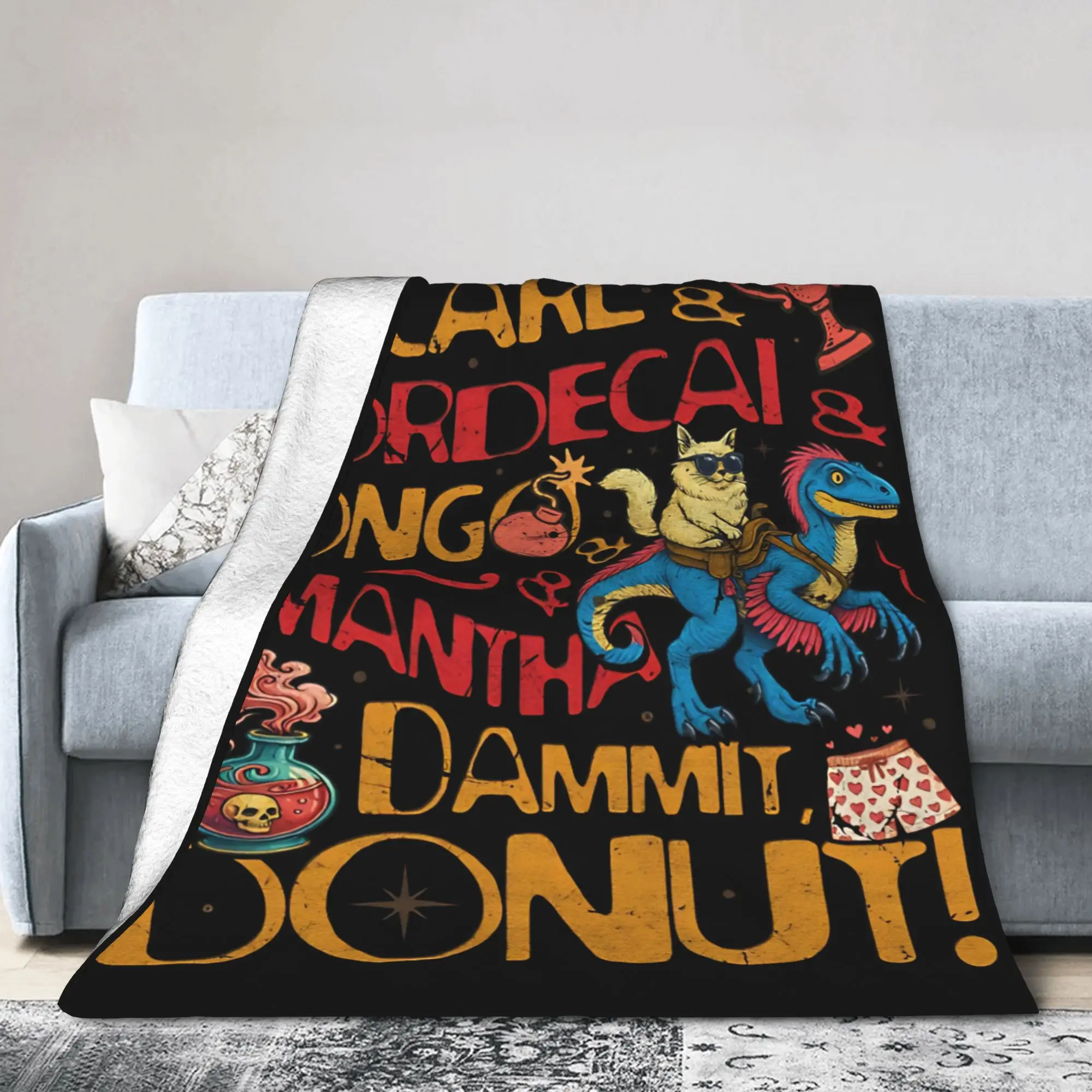 Princess Donut Blankets Velvet Decoration Dungeon Crawler Carl  Lightweight Thin Throw Blankets for Sofa Bedroom Bedding Throws
