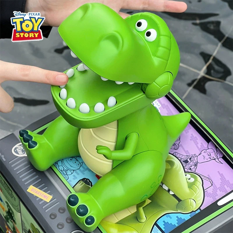 

Disney Toy Story Rex Toys - Biting Finger Prank Action Cute And Scary Stuffed Bear Desk Decorated Birthday Halloween Kids Gift